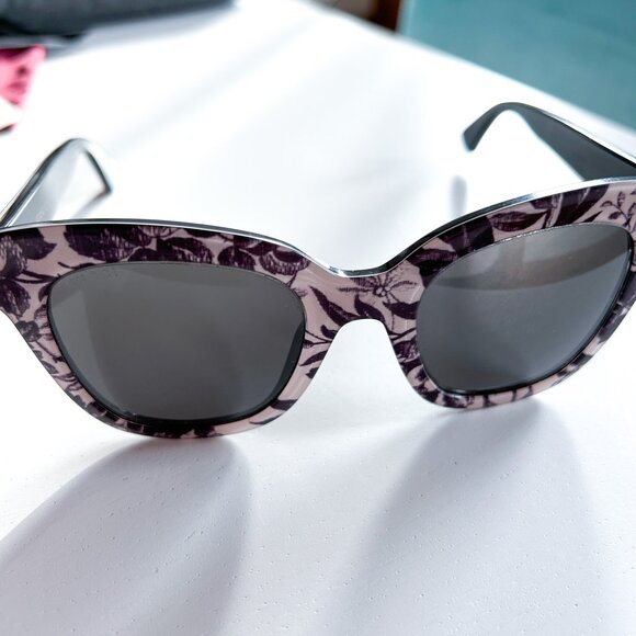 GUCCI Herbarium Floral Print 50mm Large Square Sunglasses main image 4